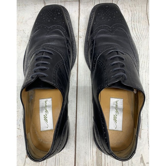 Mezlan Size 9W Wingtip Oxford Brogues Leather Lace Up Formal Shoes 29462 Used main image 9
